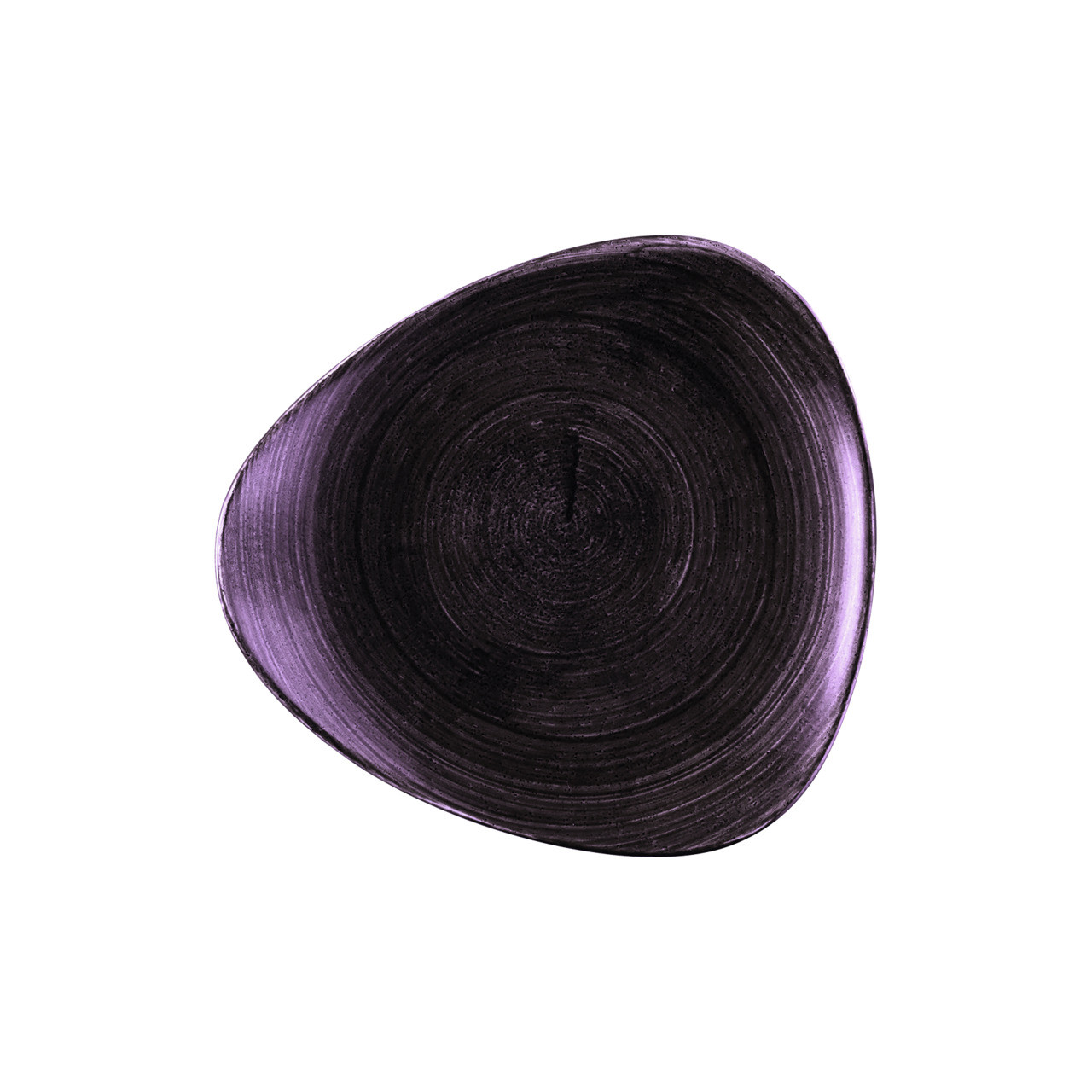 Stonecast Patina, Teller flach dreieckig 265 mm Deep Purple